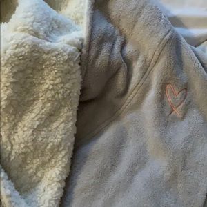 Victorias secret fuzzy grey robe